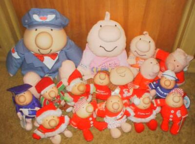 80's Big Lot Of Plush Ziggy Dolls 